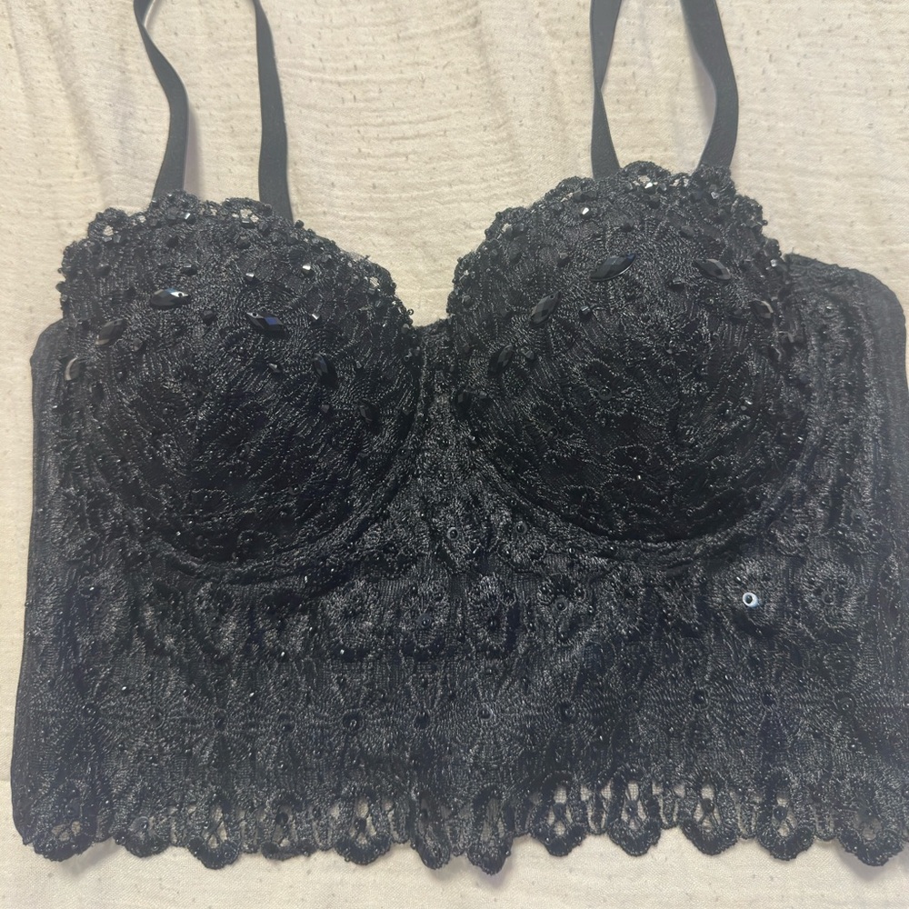 Windsor Black Lace Tank Top